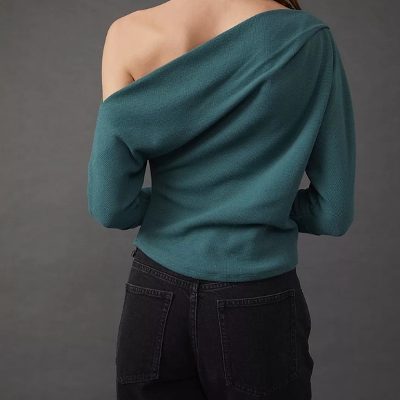 Free People We The Free Fuji Thermal, Teal - Size M Medium - Picture 4 of 11